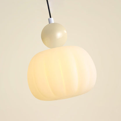 Garduru Kürbis Pendelleuchte – Elegante dimmbare Deckenlampe mit G9-Fassung