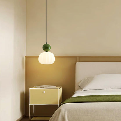 Garduru Kürbis Pendelleuchte – Elegante dimmbare Deckenlampe mit G9-Fassung