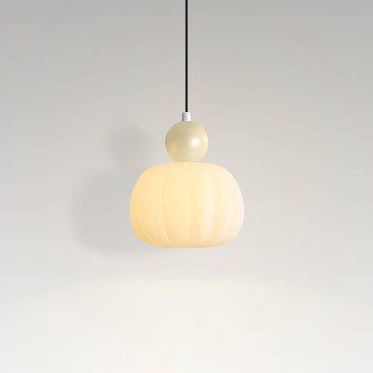 Garduru Kürbis Pendelleuchte – Elegante dimmbare Deckenlampe mit G9-Fassung