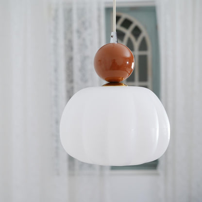 Garduru Kürbis Pendelleuchte – Elegante dimmbare Deckenlampe mit G9-Fassung