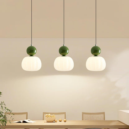 Garduru Kürbis Pendelleuchte – Elegante dimmbare Deckenlampe mit G9-Fassung