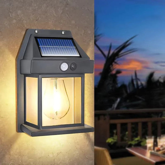 Garduru Solar-Wandlampe mit Bewegungsmelder
