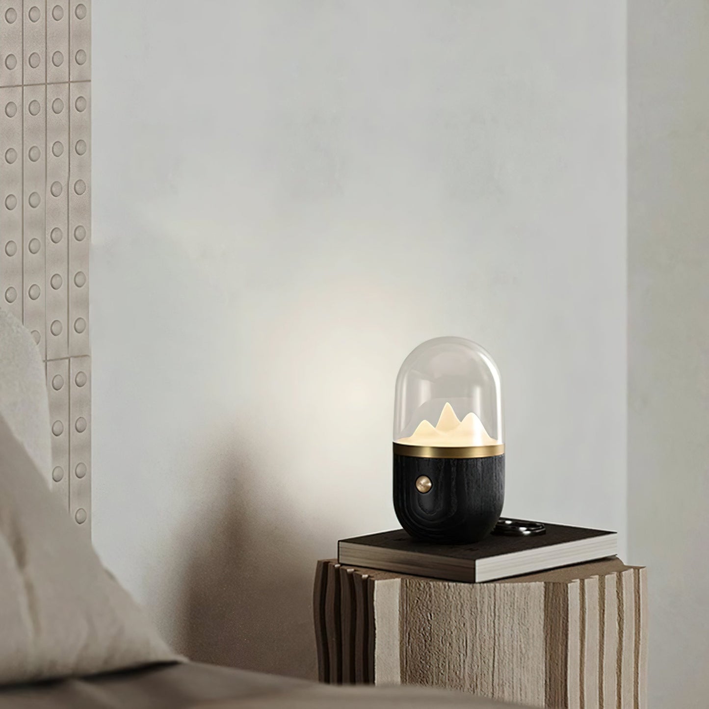 Berggipfel Nachttischlampe
