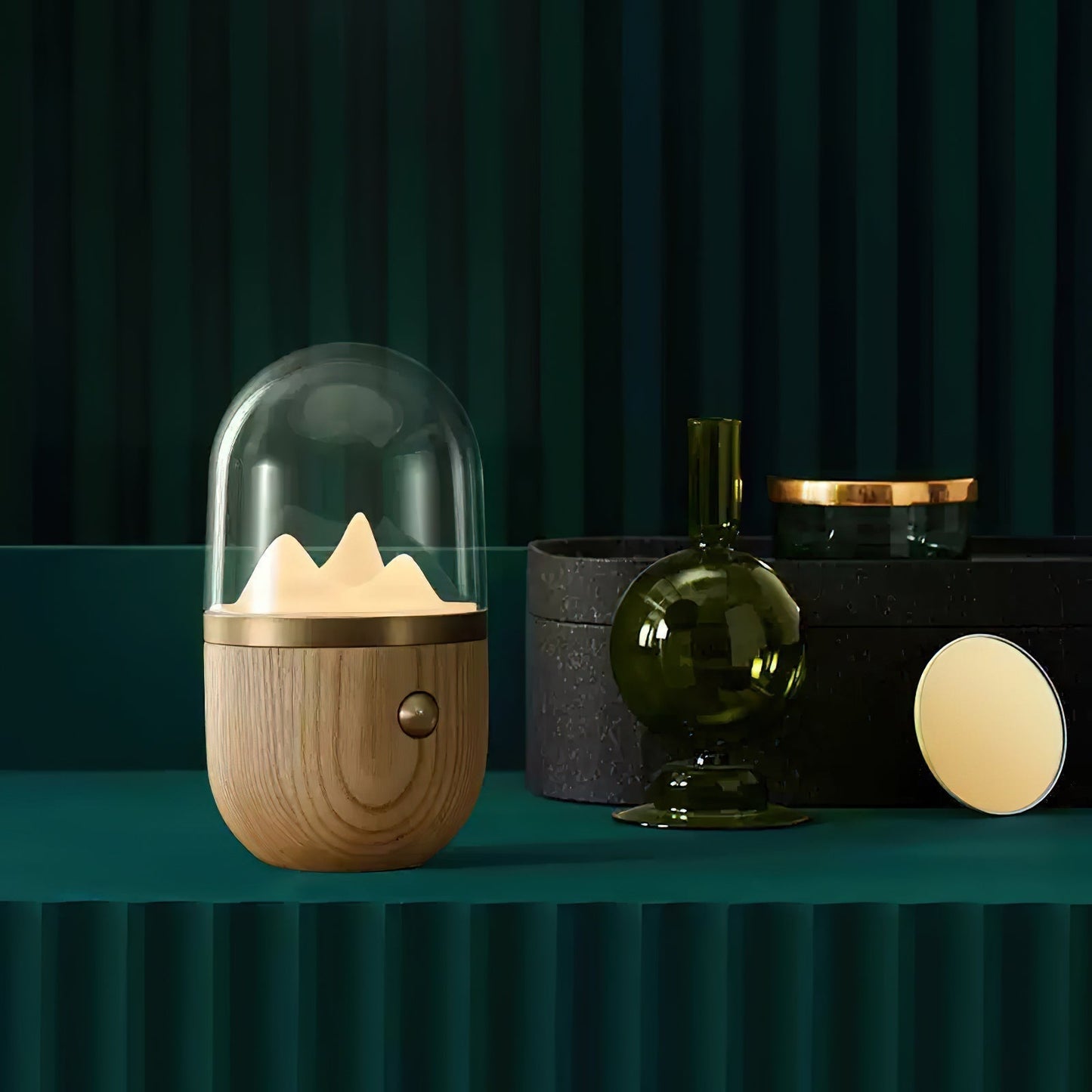 Berggipfel Nachttischlampe
