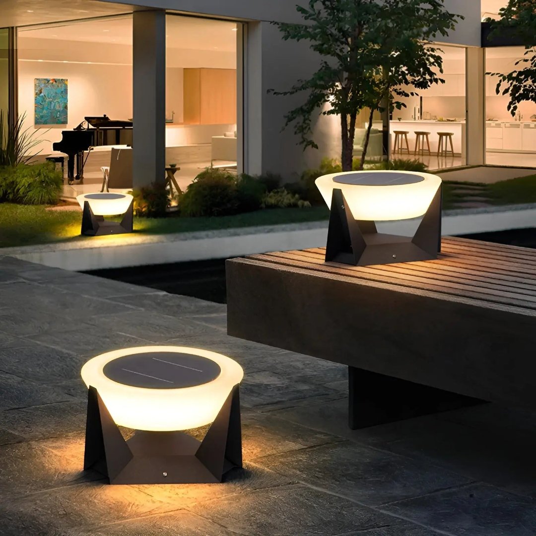 Garduru | Elegante solarbetriebene Außenlampe mit japanischem Design