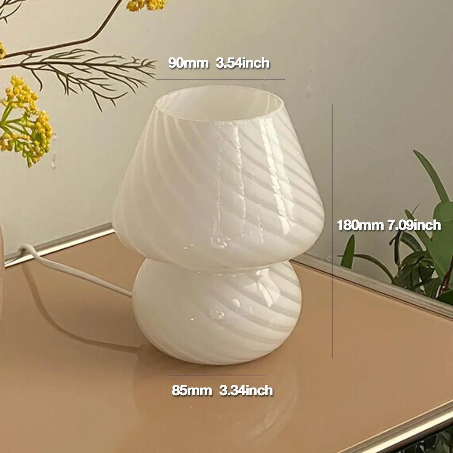 Garduru - Moderne Glas Tischlampe für einen gemütlichen und stilvollen Raum