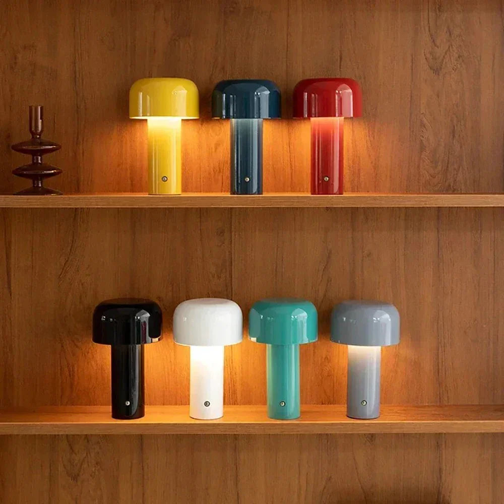 Tischlampe MushroomGlow – Design Champignon & Kabelloses Licht