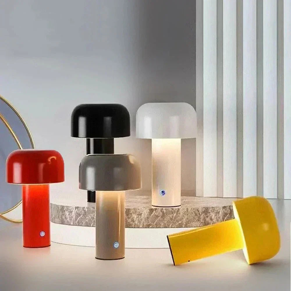Tischlampe MushroomGlow – Design Champignon & Kabelloses Licht