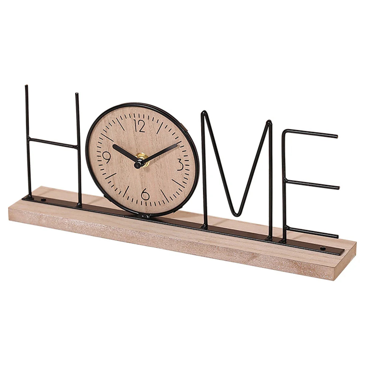 Tischuhr – Home/Love Schreibtischuhr – stilvolle Heimdekoration – 12 x 30 cm