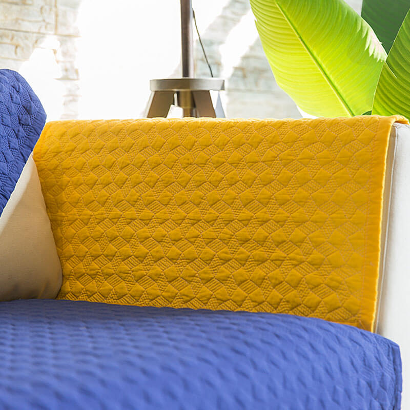 Baumwollgepolsterte Ecksofaüberzüge, Möbelprotektor Rutschfeste Sofaüberzüge