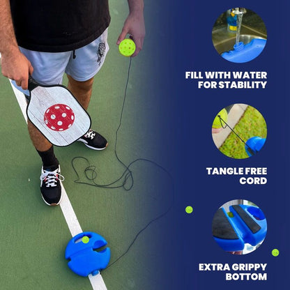 Leuchtender Pickleball-Trainer mit extra-greifbarer Basis