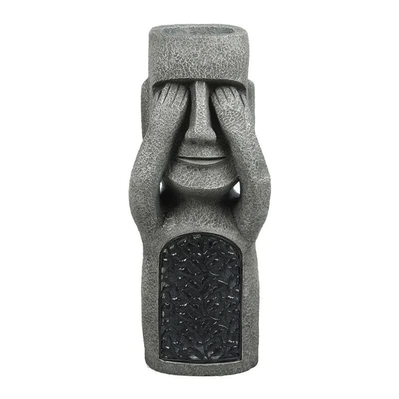 LED-Blumentopf im Moai-Design – Dekorativ & Funktional