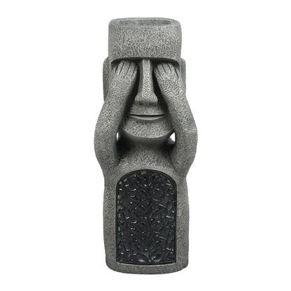 LED-Blumentopf im Moai-Design – Dekorativ & Funktional