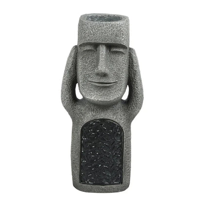 LED-Blumentopf im Moai-Design – Dekorativ & Funktional