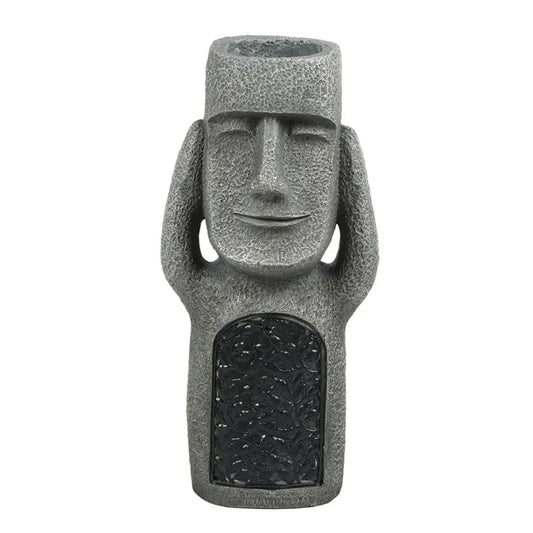 LED-Blumentopf im Moai-Design – Dekorativ & Funktional