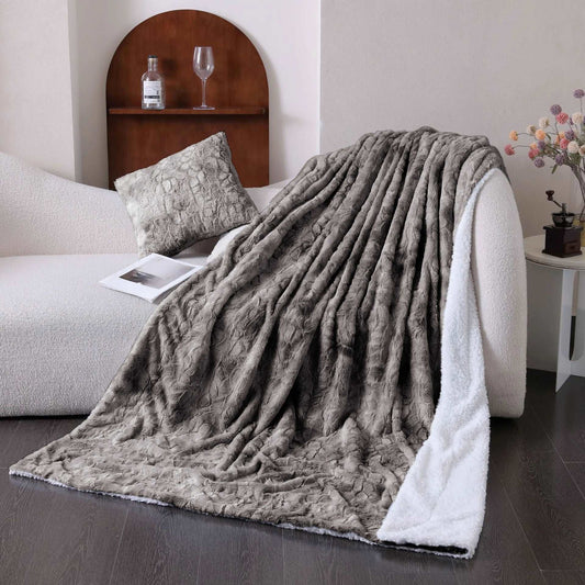 CloudLuxe – Doppel-Lagige Flauschige Bettdecke mit Luxuriösem Komfort