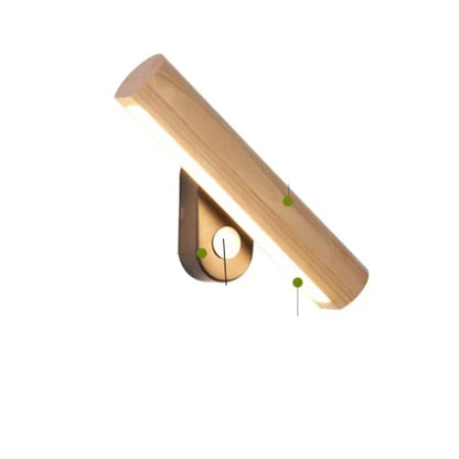 WoodGlow - LED Schlafzimmer-Wandlampe aus Holz