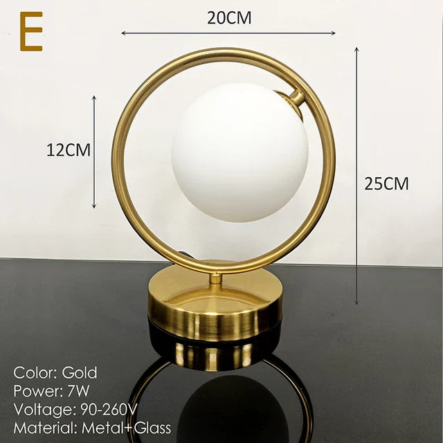 GlowSphere - Nordische Glasball Schreibtischlampe