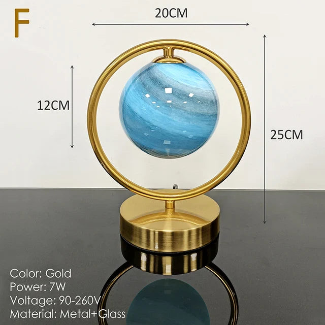 GlowSphere - Nordische Glasball Schreibtischlampe