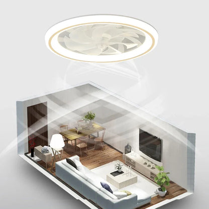 AirLyft Smart Deckenventilator - Rückziehbarer Silent-Ventilator mit LED-Licht