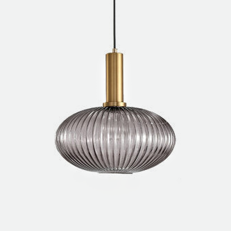 RoyaleGlow Texturiertes Glas Pendelleuchte – Elegante verstellbare Deckenleuchte für moderne Innenräume