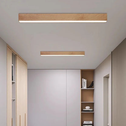 LED-Deckenleuchte aus Holz für Zuhause und Büro - Modernes Design, umweltfreundlich