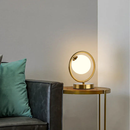 GlowSphere - Nordische Glasball Schreibtischlampe