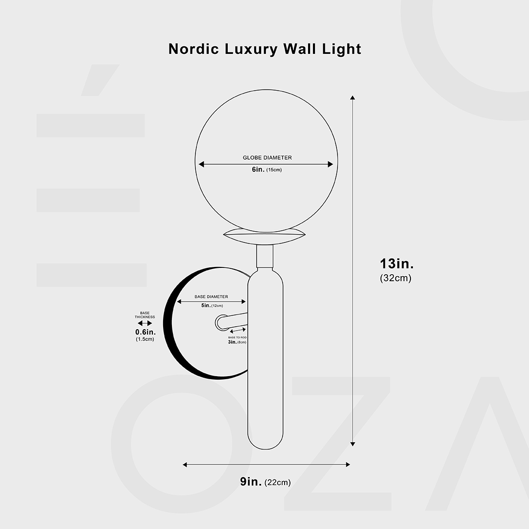 Nordische Luxus-Wandleuchte