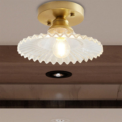 Deckenleuchte Moderne Glas Semi Flush Lampe