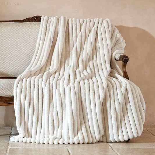 Luxuriöse nordische Wohndecke aus Polyester – Wärme, Komfort und Stressabbau in verschiedenen Größen