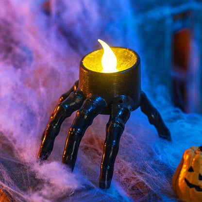 Leuchtende Spinnenknochen Elektronische Kerzen Nachtsichtlampe - Perfektes Geschenk für Halloween