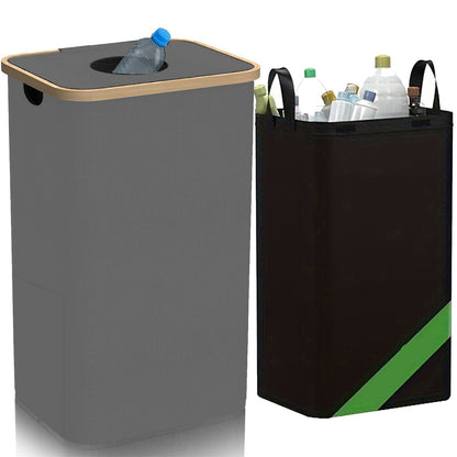 2in1 Faltbare Aufbewahrungstasche Für Plastik Müll Oder Pfand Flaschen