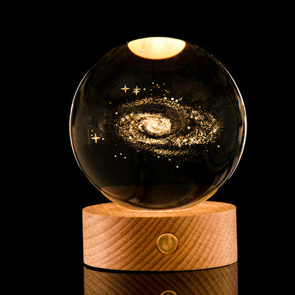3D Kristallkugeln 8 cm mit LED