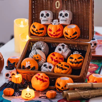 Skull Pumpkin Quetschspielzeug zur Stressbewältigung – Perfektes Geschenk für Halloween