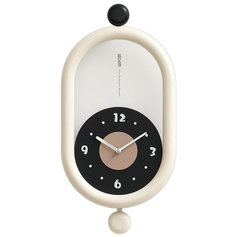 3D Lange Pendel Uhr aus MDF und Acryl - Leiser Betrieb für Wohnzimmer und Schlafzimmer - Einfache Installation