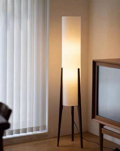 Garduru Walnuss Stehlampe | Massivholz Kunst Lampe | Modernes Design | Elegante Beleuchtung für Zuhause