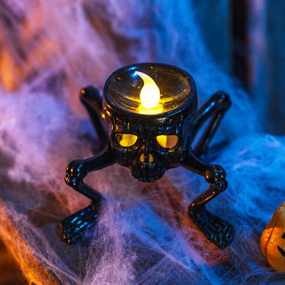 Leuchtende Spinnenknochen Elektronische Kerzen Nachtsichtlampe - Perfektes Geschenk für Halloween