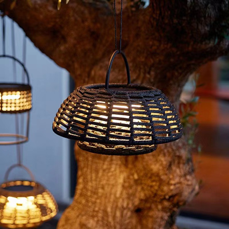 Bamboo Außenlampe Pendel für Garten und Terrasse