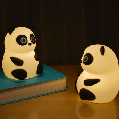 Squishy Silicone Pummelige Panda LED Nachtlicht - Perfektes Geschenk für Kinder und Mädchen