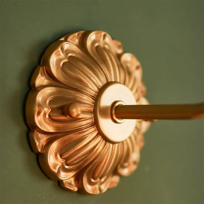 Garduru Kupfer Blütenblatt Wandlicht – Elegante florale Glaswandlampe