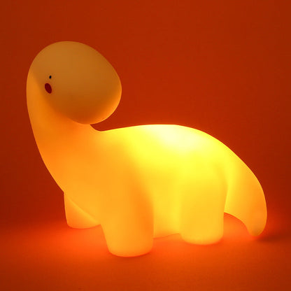 Squishy Silikon Schiefhals Dinosaurier LED Nachtlicht - Perfektes Geschenk für Kinder und Mädchen