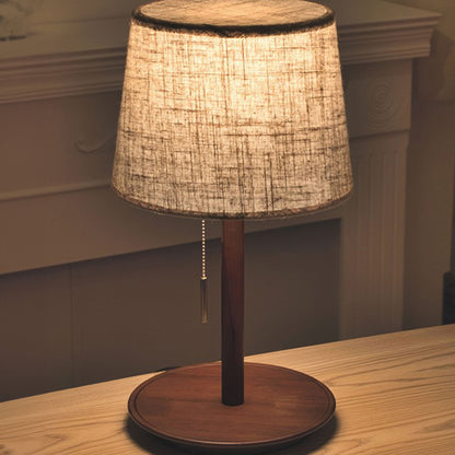 Lampe Gentle Glow Nordic Walnuss - Natürliches und Beruhigendes Licht aus Holz und Stoff