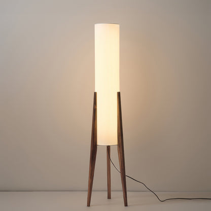 Garduru Walnuss Stehlampe | Massivholz Kunst Lampe | Modernes Design | Elegante Beleuchtung für Zuhause