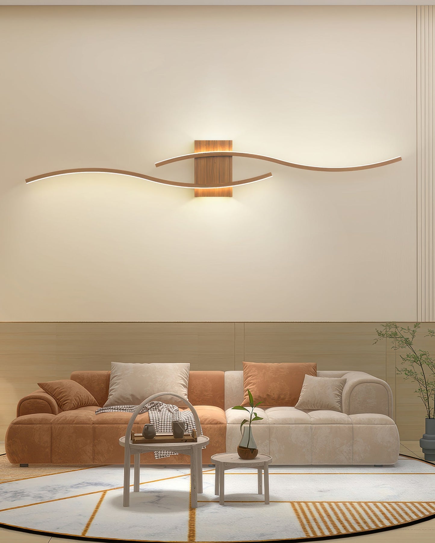 Moderne minimalistische LED-Wandleuchte SleekLine