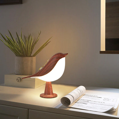 Elegante Vogel Lampe mit 3 Leuchtstufen