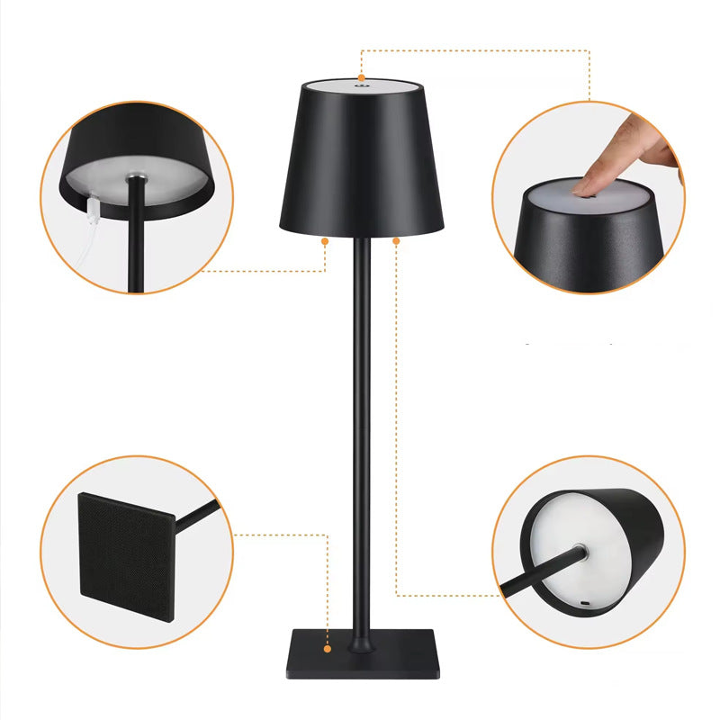 Schlanke wiederaufladbare LED-Tischlampe