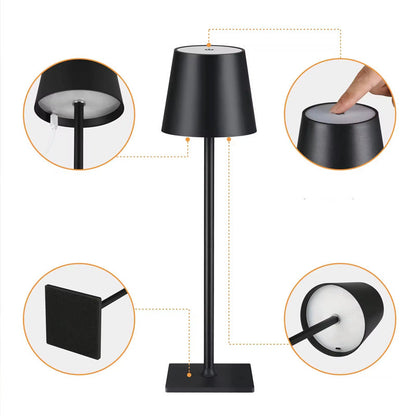 Schlanke wiederaufladbare LED-Tischlampe
