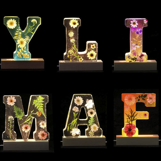 LED Buchstaben Blumen