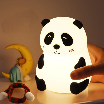 Squishy Silikon Schal Panda LED Nachtlicht - Perfektes Geschenk für Kinder und Mädchen