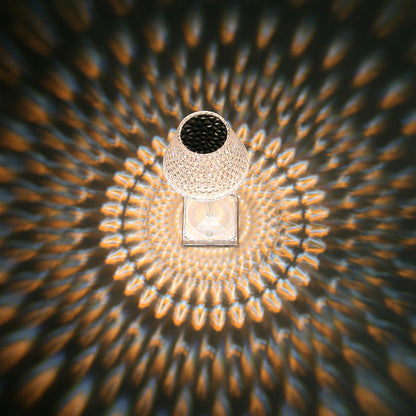 Royelux Sparkle Kristall Schreibtischlampe - Einstellbare Helligkeit, USB Aufladbare LED